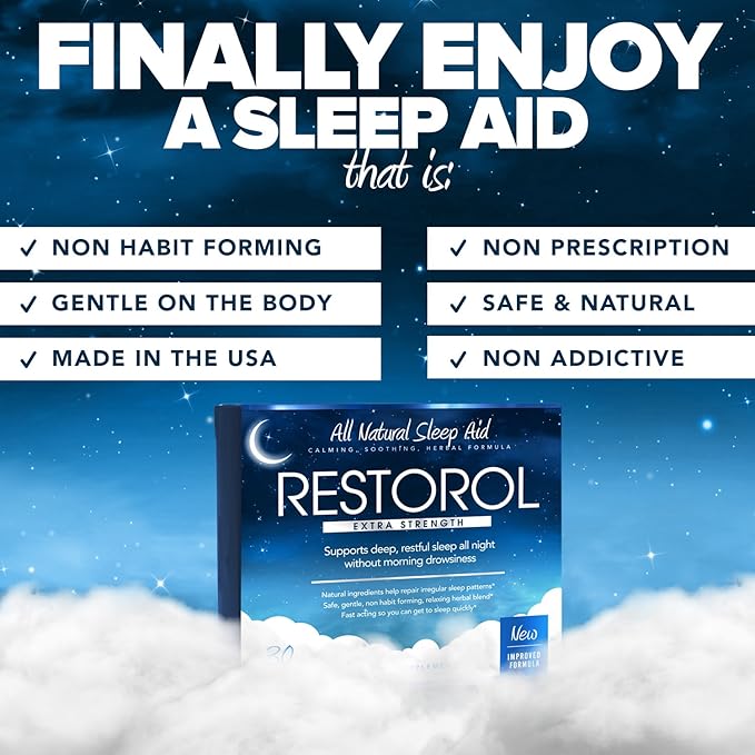 | Natural Sleep Aid – Help Sleep Cycle – Get Restful Sleep (30ct) 30 Count (Pack of 1)