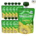 ChunhoNcare Korean Kiwi Grape Smoothie HACCP Certified Resealable Pouch (100ml x 10 Pouches)