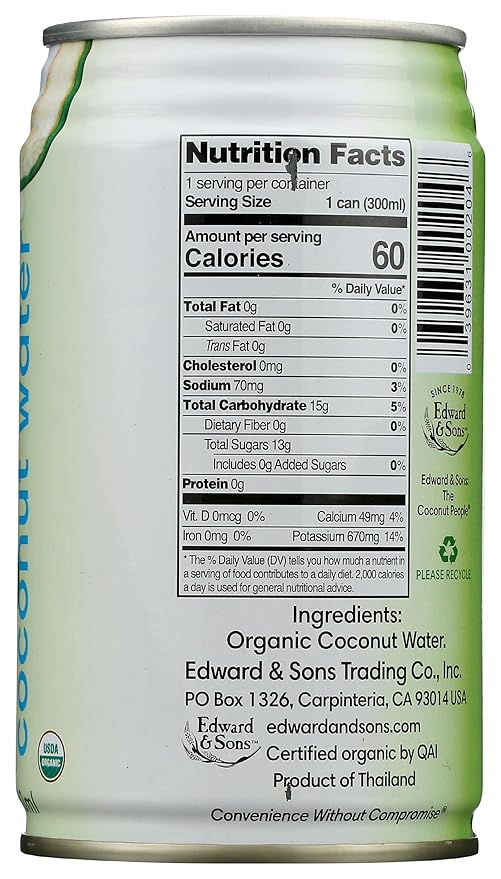 Nature Factor Organic Coconut Water 10 oz. (Pack of 12)