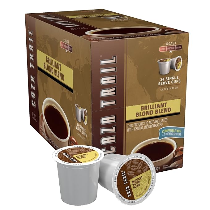 Caza Trail Coffee Brilliant Blond Blend 24 Single Serve Cups
