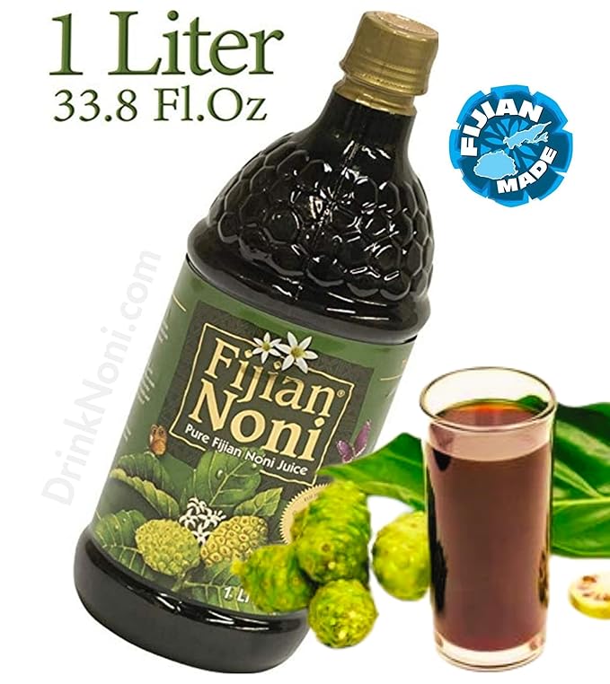 Fijian Noni Juice - Wellness Super Fruit Drink | Natural Juice Daily Nutrition Mix for Health Rejuvenation | Daily Wellness Drink (Case Pack of 12 x 33.8 Fl.Oz)