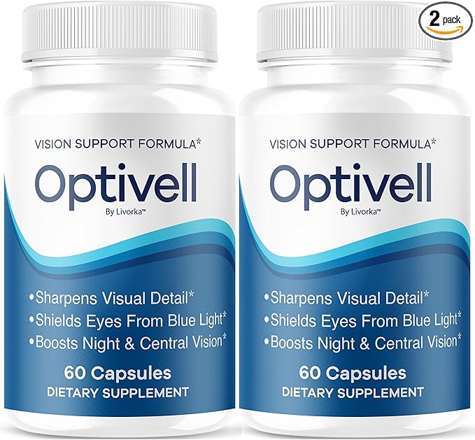(2 Pack) Optivell Eye Capsules - Official Optivell Advanced Premium Vision Support Pills - Maximum Strength Natural Vitamins for Overall Health &amp Wellness Reviews 120 Capsules for 2 Months