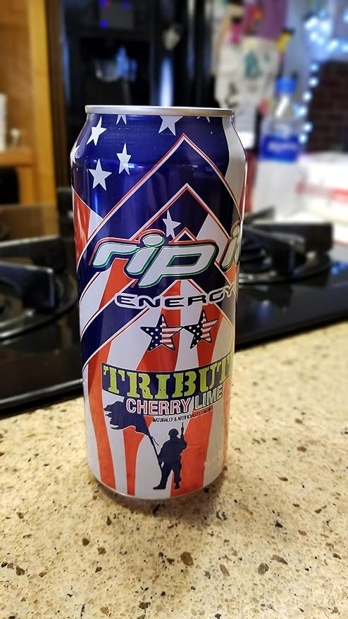 Rip It Energy Drinks Tribute Editions (Tribute Cherry Lime 6 Cans)