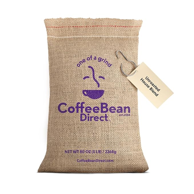 Coffee Bean Direct Unroasted House Blend 5 Pound (Pack of 1)