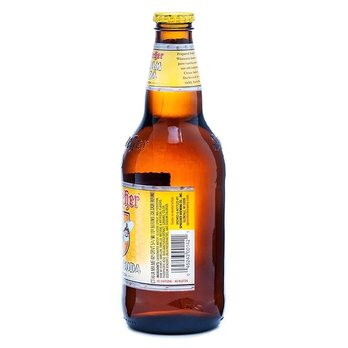 Sprecher CREAM SODA - From the Cream City of Wisconsin 16-Ounce Glass Bottle (Pack of 12)