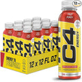 Cellucor C4 Energy Non-Carbonated Zero Sugar Energy Drink Pre Workout Drink + Beta Alanine - Fruit Punch - 12 FL OZ (355 ml) - Pack of 12
