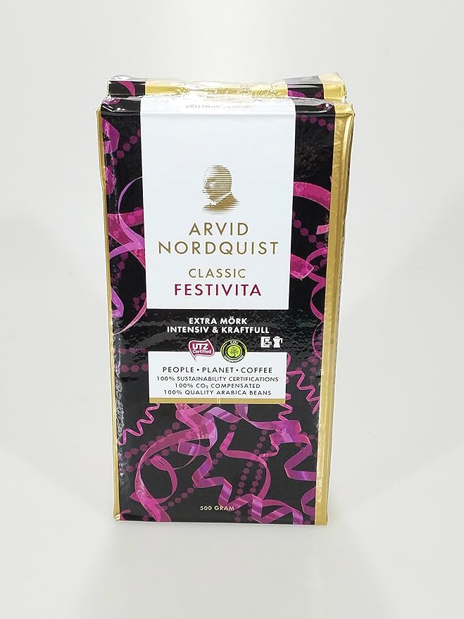 Arvid Norquist Classic Ground Coffee 2 - 17.6oz Bags(500grams) (Festivita)