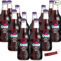 Crush Grape Soda | One of Crush’s Popular Soda Flavors | Real Cane Sugar | Caffeine Free | 12 oz Glass Bottles with Crazy Soda Pop Bottle Opener (12 Pack)