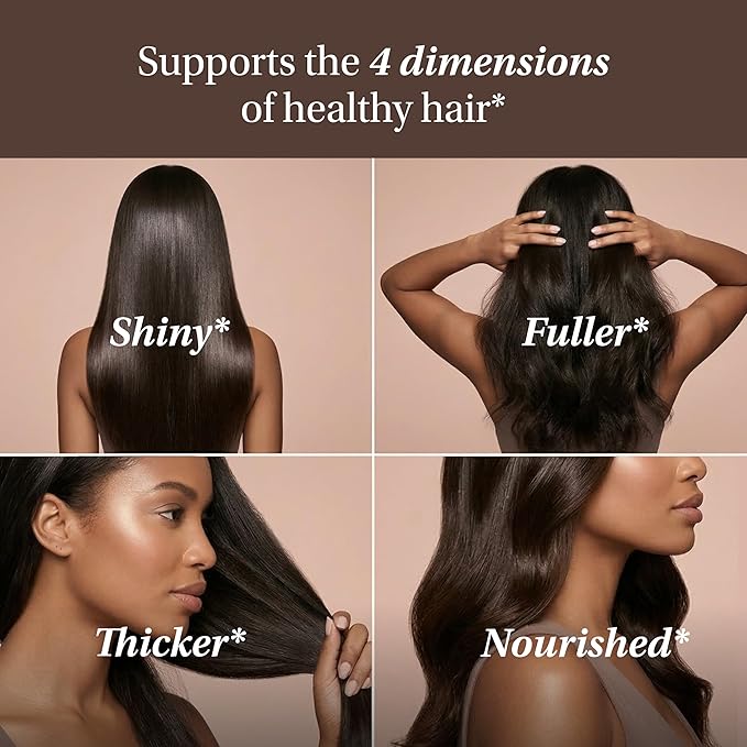 Sandhu's Hair Vitamin with Biotin Collagen Keratin Ashwagandha | Supports Hair Health | for Men &amp Women | 60 Capsules