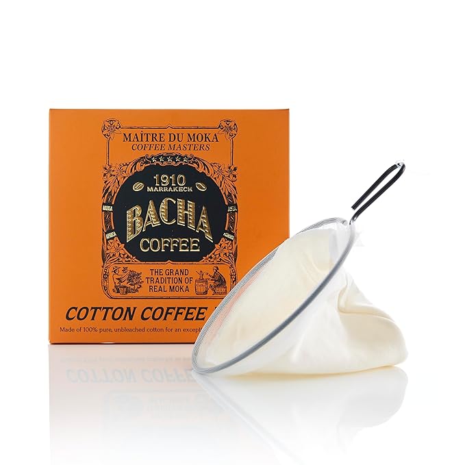 Bacha Coffee | El Flamingo Single Origin Decaffeinated Coffee Autograph Collection 100% Arabica Specialty Coffee Ground Beans Medium Dark Roast 250g &amp Bacha Coffee | 100% Cotton Filter Bundle