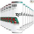 Zest Clean Energy Drink – Pomegranate Mint – 150mg Caffeine + 100mg L-Theanine – Natural Focus &amp Concentration Boost – Healthy Energy Drink 12oz Can 12 Pack – Low Sugar No Artificial Sweeteners