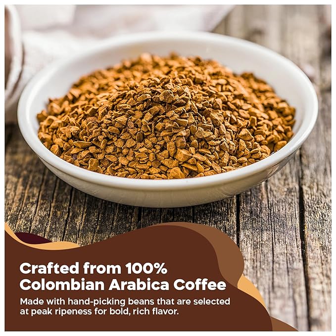 Juan Valdez Freeze Dried Instant 100% Colombian Coffee 3.5 oz Jar Pack of 2 Advanced Freeze-Drying Technique to Preserve Flavor and Aroma Kosher