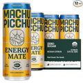 MACHU PICCHU Zero Sugar Energy Mate Drink – Non-Carbonated Yerba Mate 120mg Organic Caffeine Smooth Focus Without Jitters or Crash Low Calorie USDA Organic 12oz Cans (12-Pack-“Ocean Citrus”)
