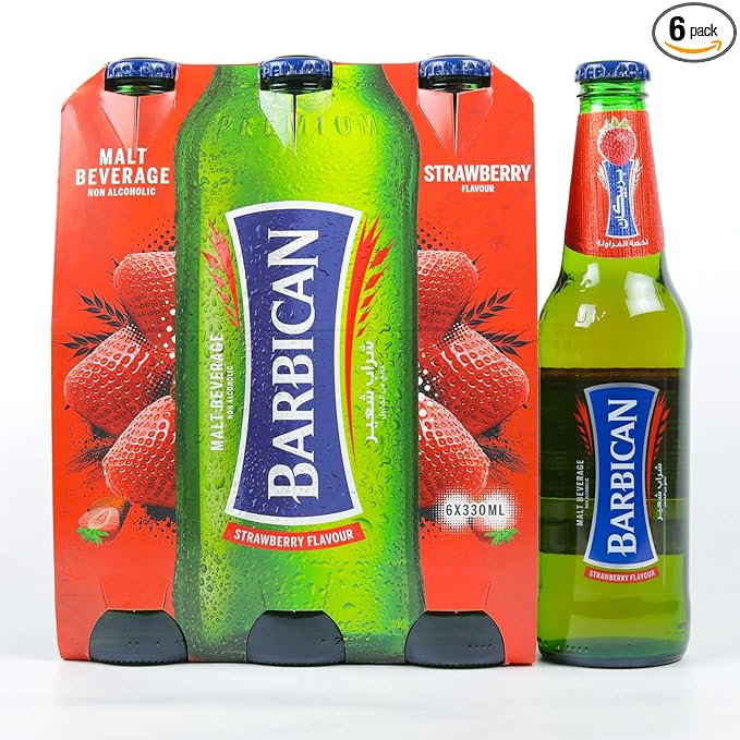 Barbican Strawberry Non-Alcoholic Drink 11.1 fl. Oz 6 Pack