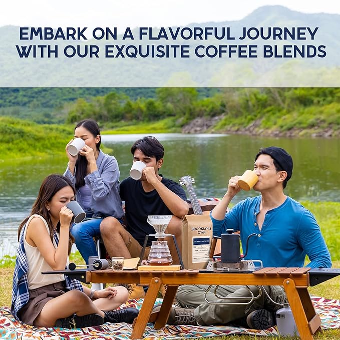 Brooklyn's Own Light Roast Columbia Supremo Ground Coffee - 100% Colombian Grounds (5 LB)