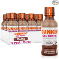 Dunkin' Mocha Iced Coffee Bottle 13.7 fl oz 12 Pack