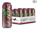 LICK Energy Drink - No Added Sugar No Crash Green Tea Caffeine (180mg) with Antioxidants and Vitamins A B6 B12 and C 16oz (12pk) - Berry Boost