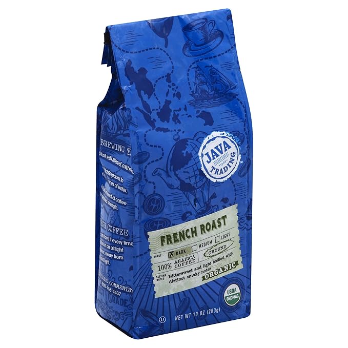 Java Trading Company Organic Ground Coffee French Roast 10 Oz