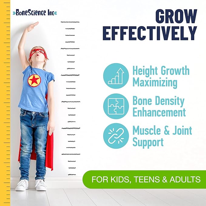 (Pack of 2) Height Growth Maximizer - Made in USA - Natural Height Increase Booster &amp Bone Growth Pills - Grow Taller Supplement for Adults Teens &amp Kids - Vitamins for Boys &amp Girls to Get