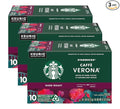 Starbucks Coffee K-Cup Pods Caffè Verona Dark Roast Coffee with Notes of Dark Cocoa &amp Caramelized Sugar Keurig Genuine K-Cup Pods 10 CT K-Cups/Box (Pack of 3 Boxes)