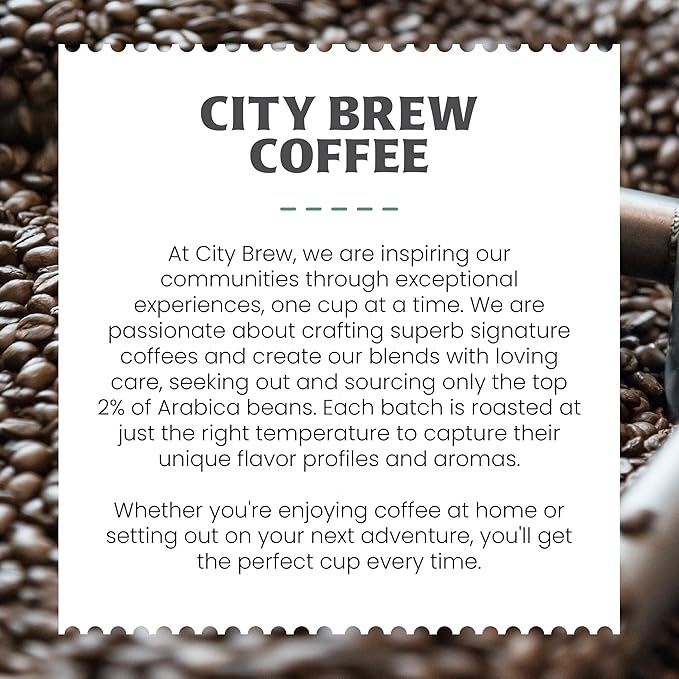 City Brew Cool River - Dark Roast Whole Bean Coffee - 2Lb