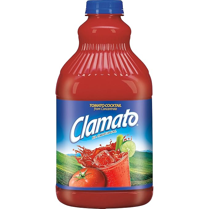 Clamato Original Tomato Cocktail 64 fl oz bottles (Pack of 8)