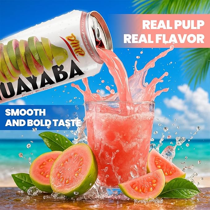De Mi País Paradise Juice Pack with Mamey Cashew Papaya Guava Watermelon Soursop – Refreshing Canned Fruit Beverages Best Served Cold | 16.5 Fl Oz (Paradise) | 6-Pack