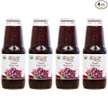 Anna and Sarah 33.8 Oz Organic Grape Juice - USDA Organic Certified - Glass Bottle (4 Pack) No Sugar No Artificial Colors No Preservatives No Flavors Added Not from CONCENTRATE