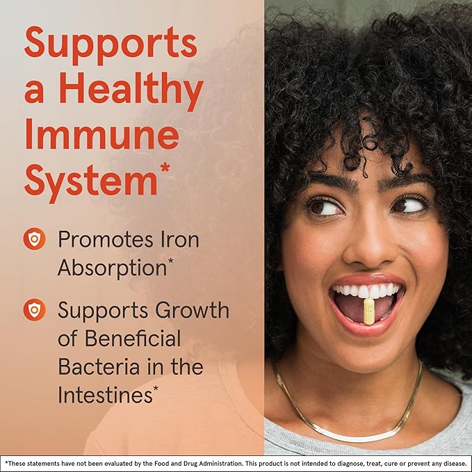 Jarrow Formulas Lactoferrin 250 mg - Immune-Supporting Glycoprotein - for Healthy Immune System Support &amp Iron Absorption - Freeze Dried - Gluten Free - Non-GMO - 60 Capsules (Servings) Pack of 1