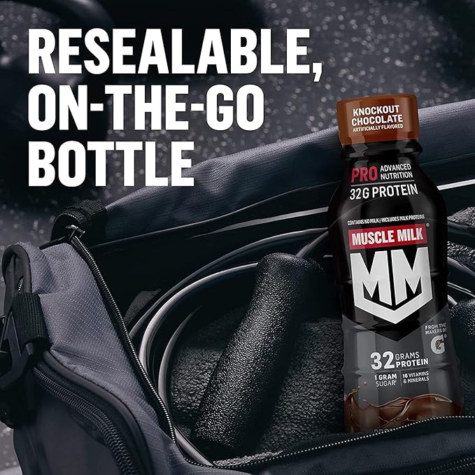 Muscle Milk Pro Advanced Nutrition Protein ShakeIntense Vanilla11.16 Fl Oz32g Protein1g Sugar16 Vitamins &amp Minerals5g FiberWorkout RecoveryEnergizing SnackPackaging May Vary(Pack of 24)