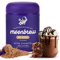 MoonBrew Nighttime Extra Strength Magnesium Hot Cocoa Natural Sleep Aid Drink Mix for Adults - Calming Melatonin-Free Sleep Support - Hot Chocolate Powder with L-Theanine Chamomile &amp Zinc Glycin