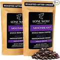 Moonbean - 2-Pack - Freshly Roasted After Your Order – Specialty Grade Low Acid Single Origin Medium to Dark Roast Whole Bean Coffee No Bitterness Ethically Sourced – Pack of 2 (12 Ounces Each)