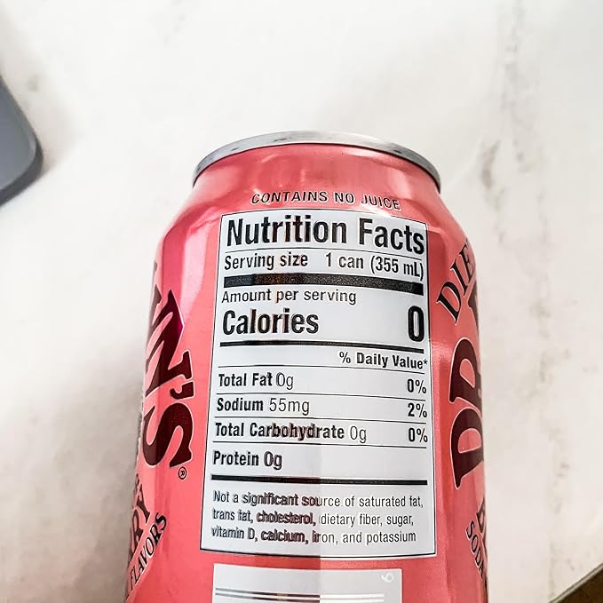 Dr Brown's Diet Black Cherry Soda - Smooth Refreshing Crisp Cherry Flavors - 12 12oz Cans