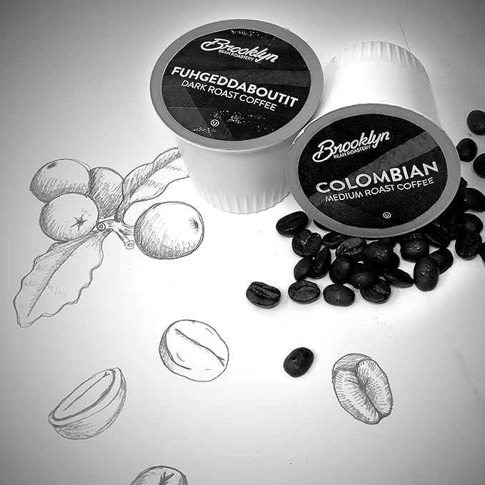 Brooklyn Beans Gourmet Assorted Variety Pack Compatible with 2.0 Keurig Coffee Pods Brewer 72 Count