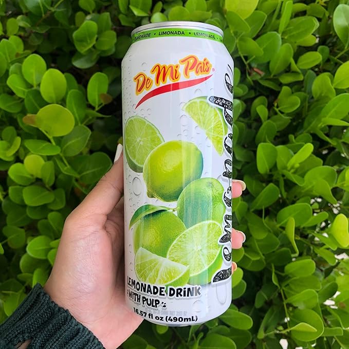 De Mi Pais Lemonade Drink with Pulp 16oz / Bebida de Limonada con Pulpa 16oz (12)