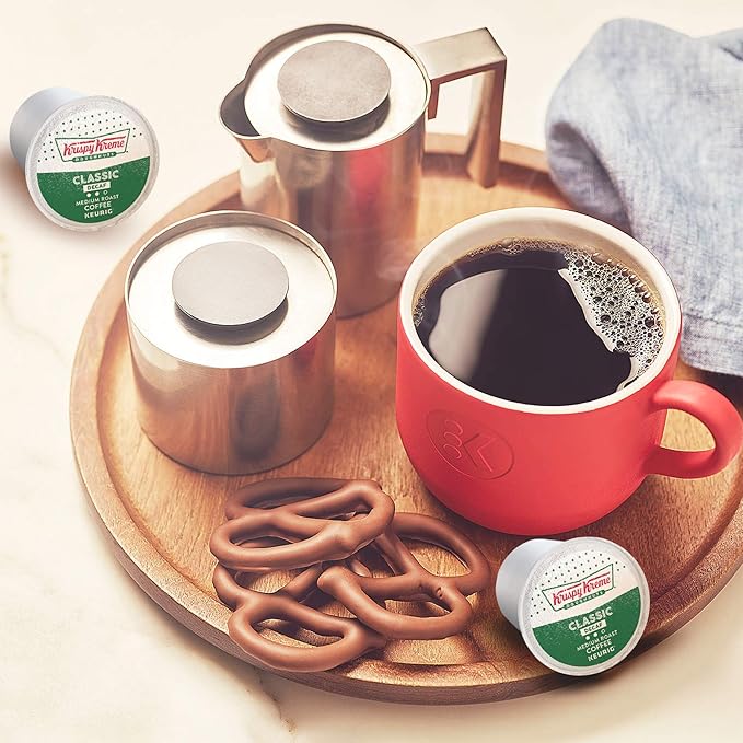 Krispy Kreme Classic Decaf Single-Serve Keurig K-Cup Pods Medium Roast Coffee Pods 72 Count