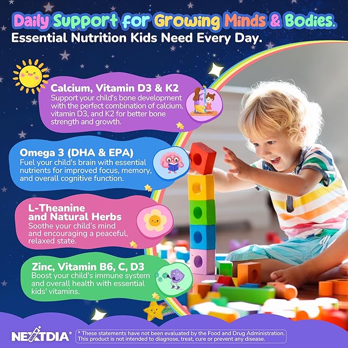 Sugar Free Kids Magnesium Gummies 2 Pack + Collagen Gummies for Women &amp Men 1 Pack