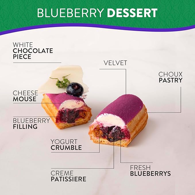 PACIFIC FRUIT – Blueberry puree - Blueberry juice 100 percent – Real fruit juice – Ideal for blueberry drink 100% JUST FRUIT