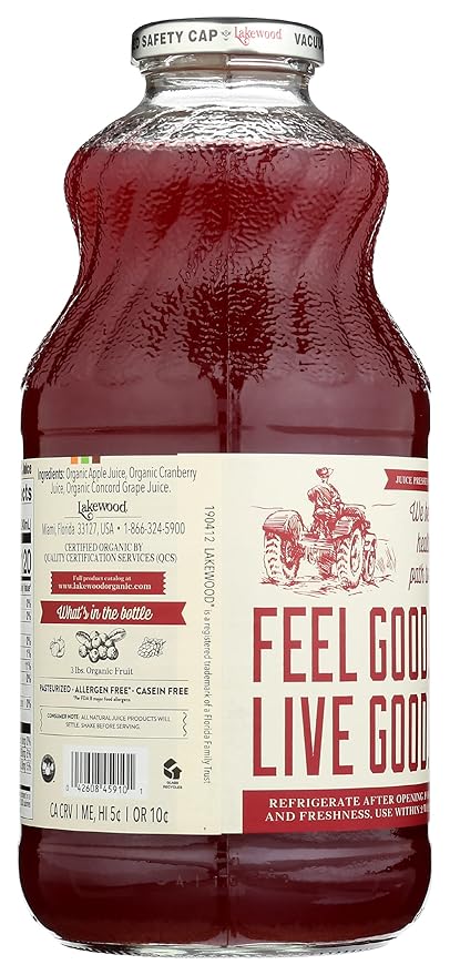 LAKEWOOD JUICE CRANBERRY BLEND ORG 32FO