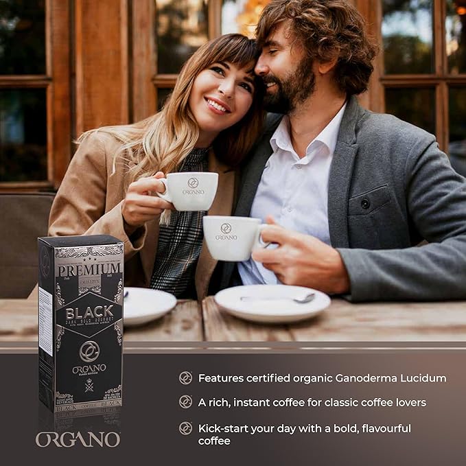 ORGANO 4 Boxes Gourmet Black Coffee 100% Certified Ganoderma Lucidum (120 Sachets)
