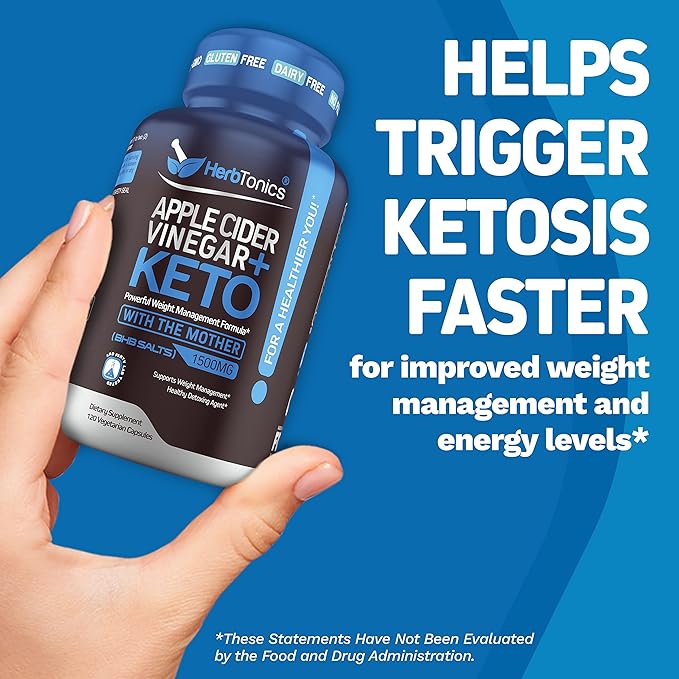 Keto Sleep Exogenous Ketones and Sleep Aids for Adults | Melatonin 5mg with Keto BHB to Help You Fall Asleep Faster | Apple Cider Vinegar Capsules Plus Keto BHB | Fat Burner &amp Weight Loss Suppleme
