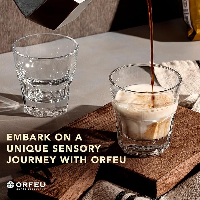 ORFEU - Special Coffee Yellow Bourbon - 100% Arabica Coffee Medium-Light Roast Ground &amp Roasted Made In Brazil Aroma of Citrus Fruits Accentuated Acidity - 250g (8.8oz)