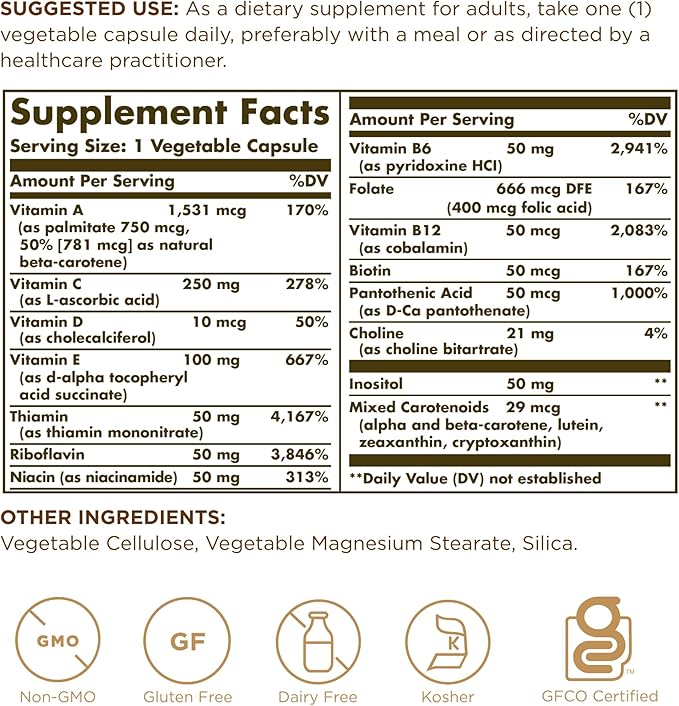 Solgar - Vitamins Only 90 veggie caps