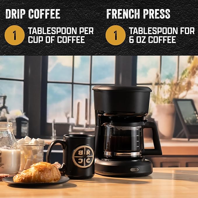 Black Rifle Coffee Company Silencer Smooth 5 lb Bag Ground Coffee Light Roast - Roasted Blend Made from Arabica Beans - Colombian &amp Brazilian Beans - Veteran Founded &amp American Made