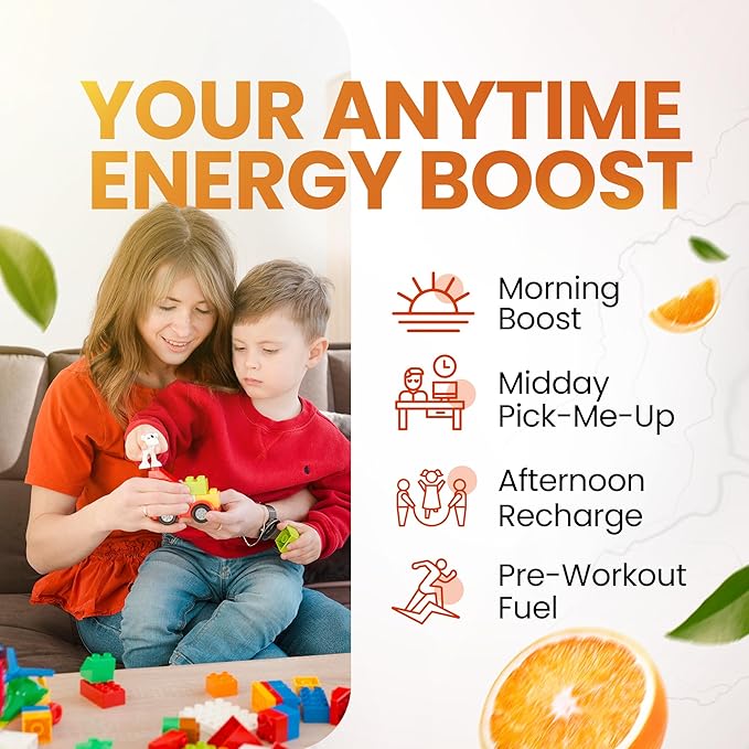 Morning Buzz Energy Drink Powder - Energy Boost Drink Mix - Sugar-Free Energy Powder with Antioxidants - Morning Kickstart and Sports Nutrition Endurance Product - 30 Servings Fruit Punch 7.9 Ounces