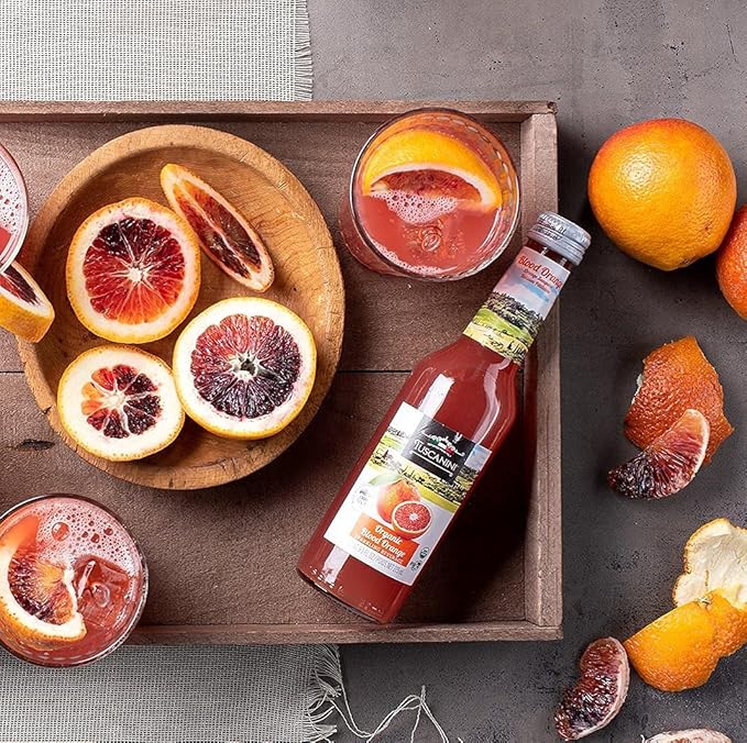 Tuscanini Organic Blood Orange Soda (6 Pack) Contains 16% Real Juice! No Food Coloring or Artificial Flavors Imported From Italy