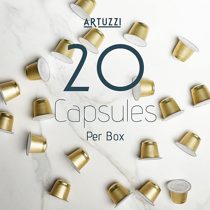 Artuzzi 120ct Compatible Nespresso Coffee Pods For Nespresso Original Machines | Espresso Ristretto Lungo Coffee Capsules | Espresso Variety Pack I Aluminum &amp Recyclable