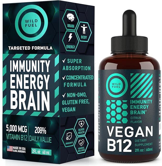 WILD FUEL Liquid Collagen and B12 High-Potency Wellness Bundle