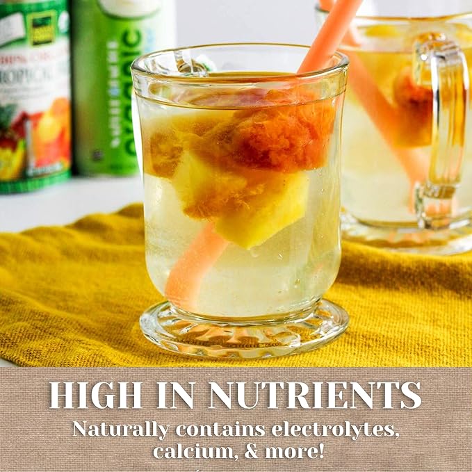 Nature Factor Organic Coconut Water - Pure Pressed Coconut Water Organic Electrolytes - 10 Fl Oz (Pack of 12)