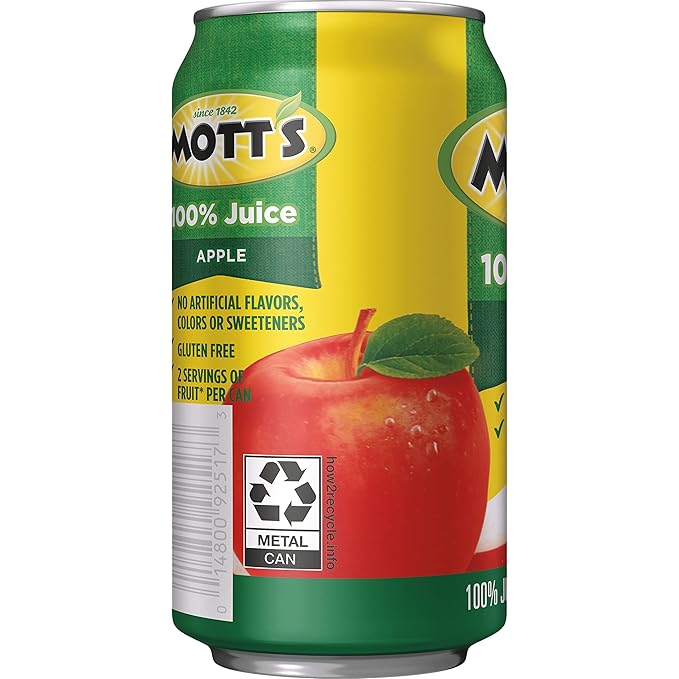 Mott's 100% Original Apple Juice 11.5 fl oz can (Pack of 24)